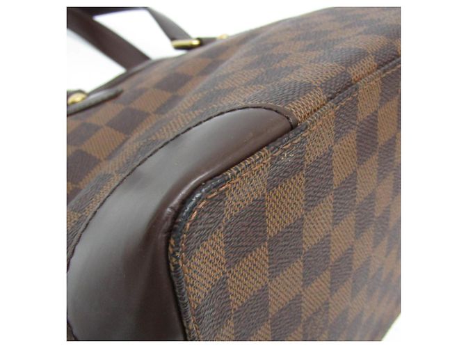 Borsa Louis Vuitton Damier Hampstead PM - vista 4