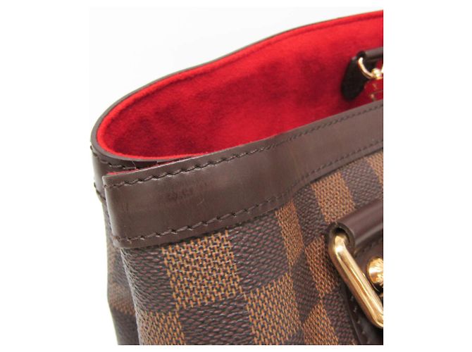 Borsa Louis Vuitton Damier Hampstead PM - vista 9