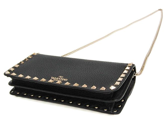 Borsa Portafoglio a Catena Valentino Garavani Rockstud - vista 3