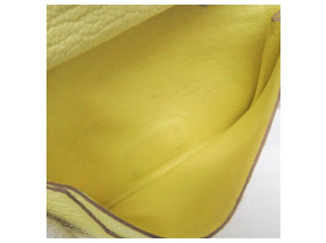 Béarn Hermès Hermes Bearn Mini Wallet in Lemon Yellow - Ansicht 15