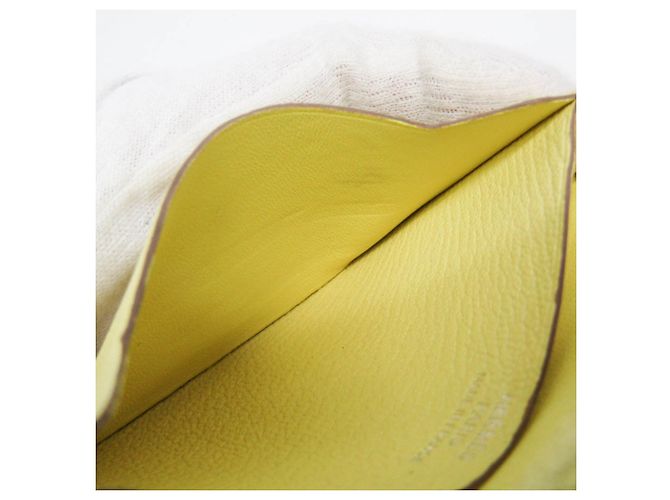 Béarn Hermès Hermes Bearn Mini Wallet in Lemon Yellow - Ansicht 16