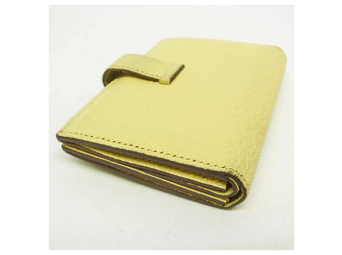 Béarn Hermès Hermes Bearn Mini Wallet in Lemon Yellow - Ansicht 6