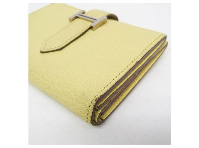 Béarn Hermès Hermes Bearn Mini Wallet in Lemon Yellow - Ansicht 7