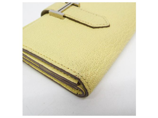 Béarn Hermès Hermes Bearn Mini Wallet in Lemon Yellow - Ansicht 8