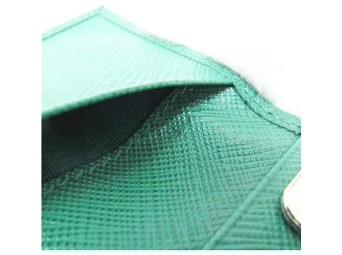 Prada Saffiano 2PG222 Schlüsselfach in Green - Ansicht 11