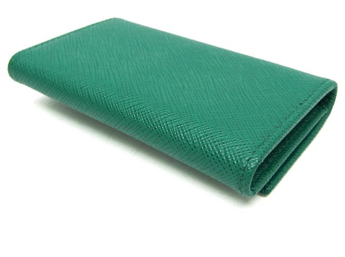 Prada Saffiano 2PG222 Schlüsselfach in Green - Ansicht 3