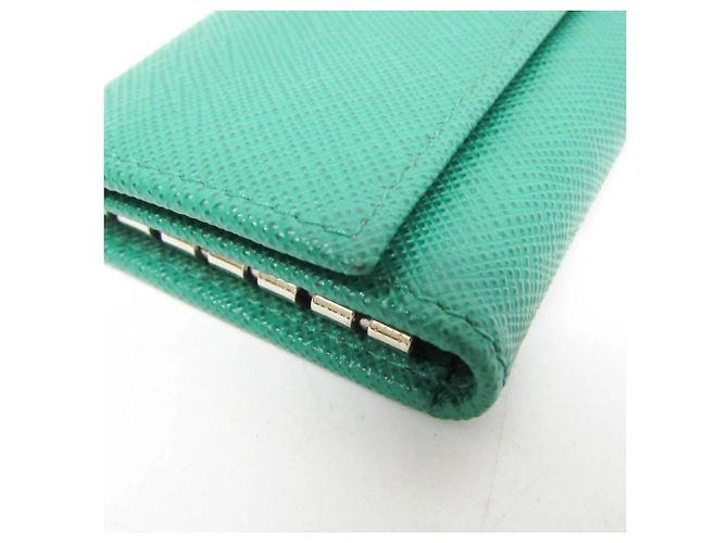 Prada Saffiano 2PG222 Schlüsselfach in Green - Ansicht 6