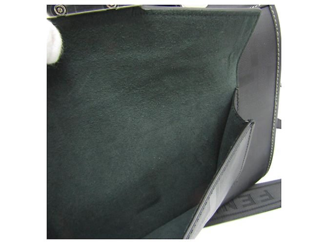 Fendi Zucca Soft Trunk 7VA571 Borsa Boston/a tracolla da uomo Nero - vista 15