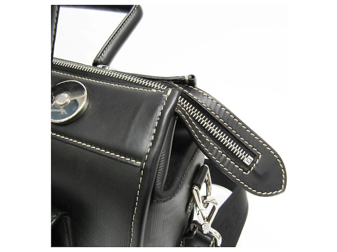 Fendi Zucca Soft Trunk 7VA571 Borsa Boston/a tracolla da uomo Nero - vista 7