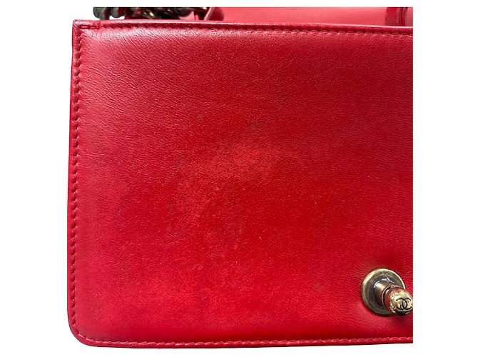 Chanel Coco Mark Boy 25 Schultertasche mit Kette - Ansicht 11