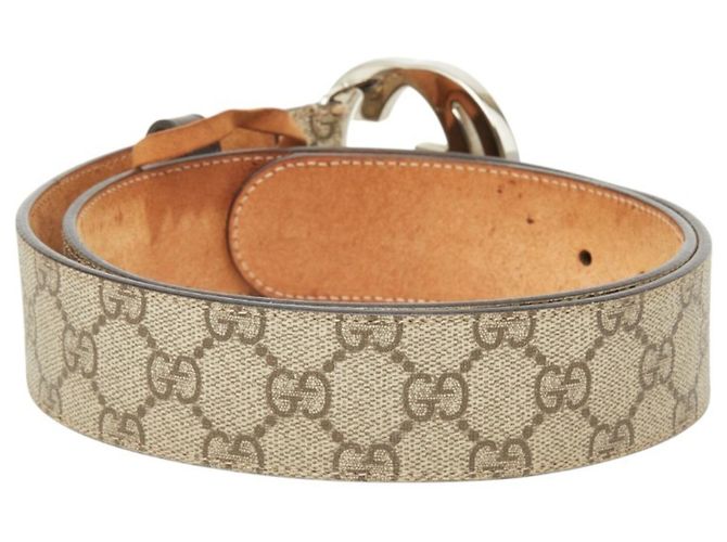 Gucci Interlocking G GG Supreme Ledergürtel - Ansicht 3