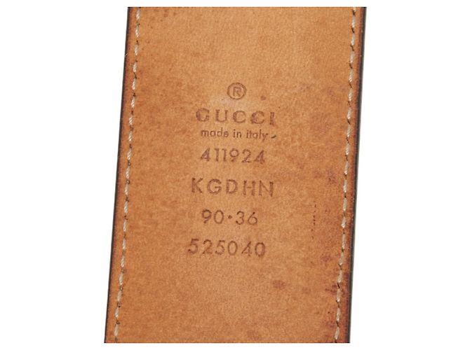 Gucci Interlocking G GG Supreme Ledergürtel - Ansicht 7