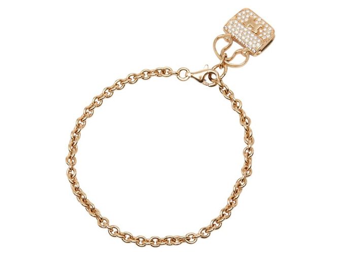 Hermès Bracciale con Charm Hermes 18K Pink Gold Diamante - vista 2