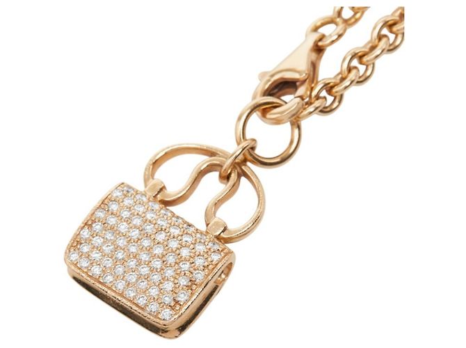 Hermès Bracciale con Charm Hermes 18K Pink Gold Diamante - vista 4