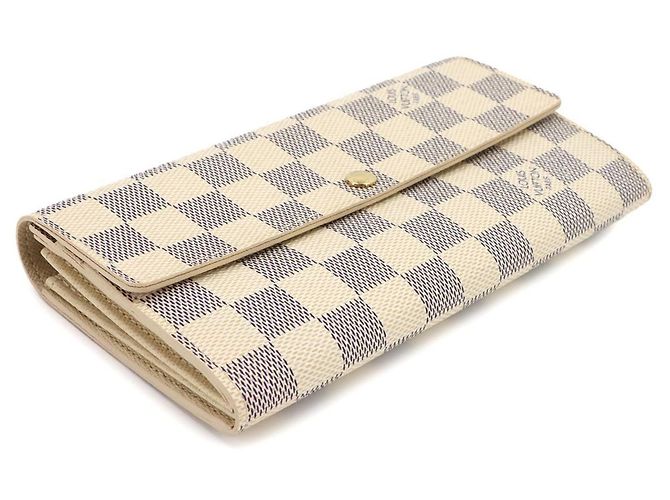 Louis Vuitton Damier Azur Portefeuille Sarah Bi-fold Long Wallet - vista 5