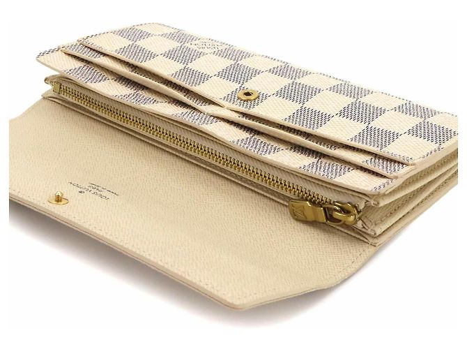Louis Vuitton Damier Azur Portefeuille Sarah Bi-fold Long Wallet - vista 8