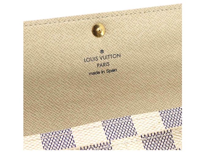 Louis Vuitton Damier Azur Portefeuille Sarah Bi-fold Long Wallet - vista 9