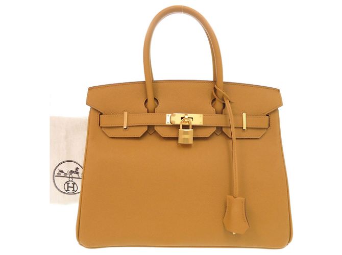 Hermès Borsa Hermes Birkin 30 in pelle Epsom Gold - vista 2
