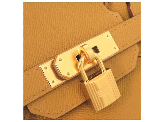 Hermès Borsa Hermes Birkin 30 in pelle Epsom Gold - vista 8