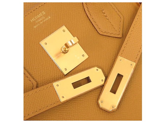 Hermès Borsa Hermes Birkin 30 in pelle Epsom Gold - vista 9