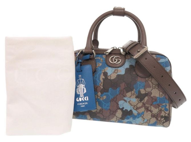 Borsa Mini Boston Gucci GG Camouflage - vista 2