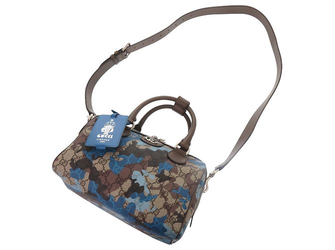 Borsa Mini Boston Gucci GG Camouflage - vista 7