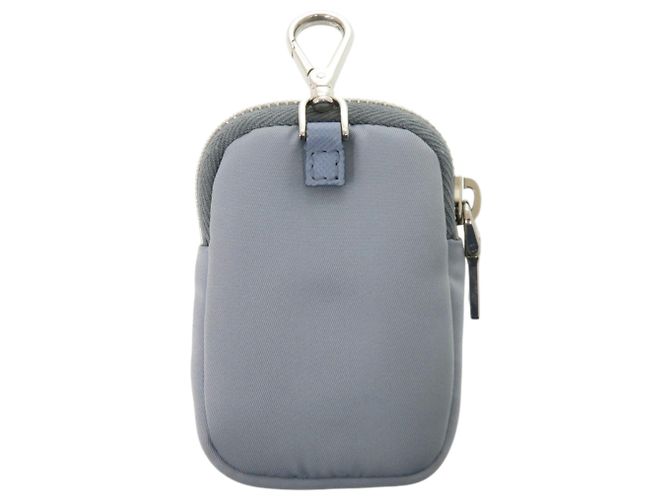 Prada Logo Nylon Handtaschen-Pouch in Blau - Ansicht 2