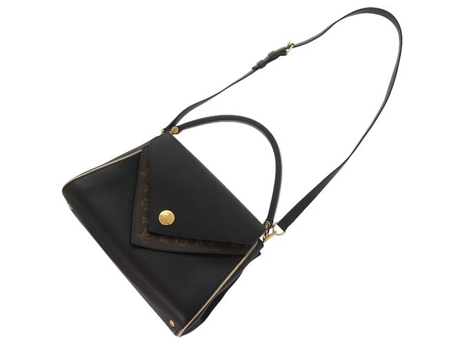 Borsa Louis Vuitton Double V Monogram Canvas Leather - vista 5