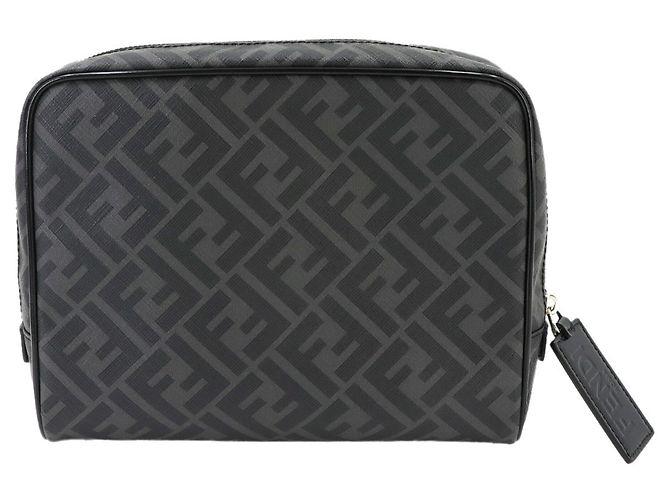 Borsa a pochette Fendi Zucca Gray - vista 2