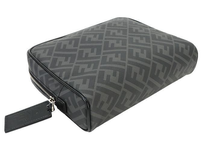 Borsa a pochette Fendi Zucca Gray - vista 4
