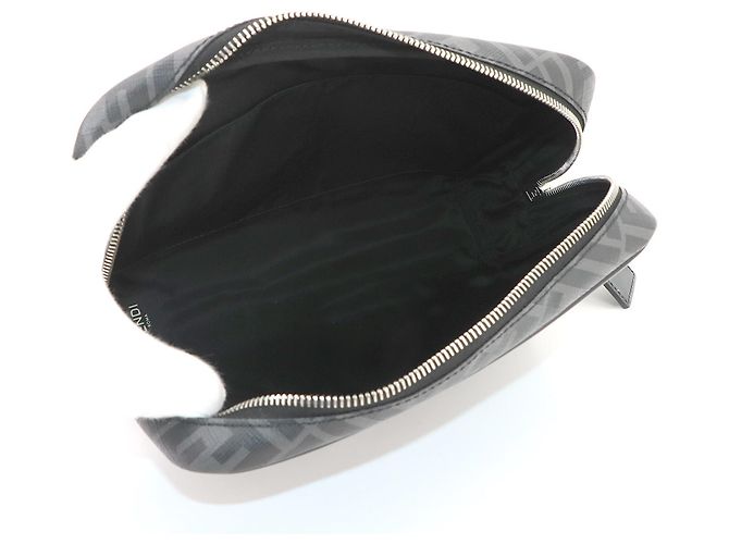 Borsa a pochette Fendi Zucca Gray - vista 5