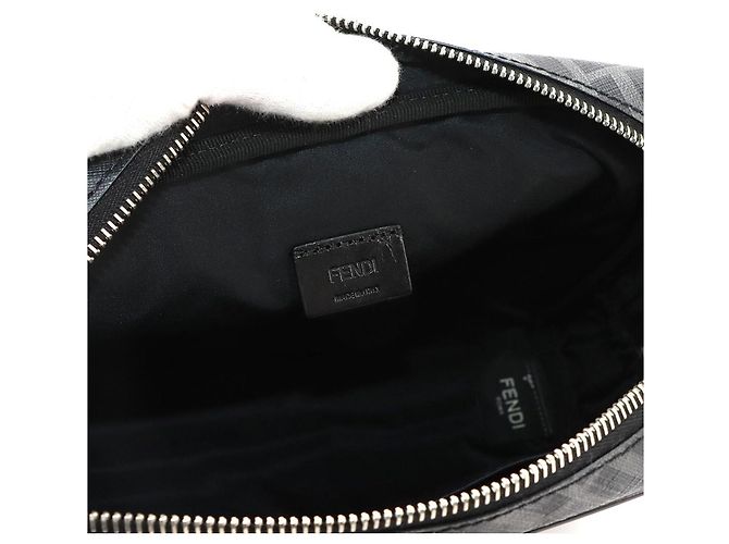 Borsa a pochette Fendi Zucca Gray - vista 6