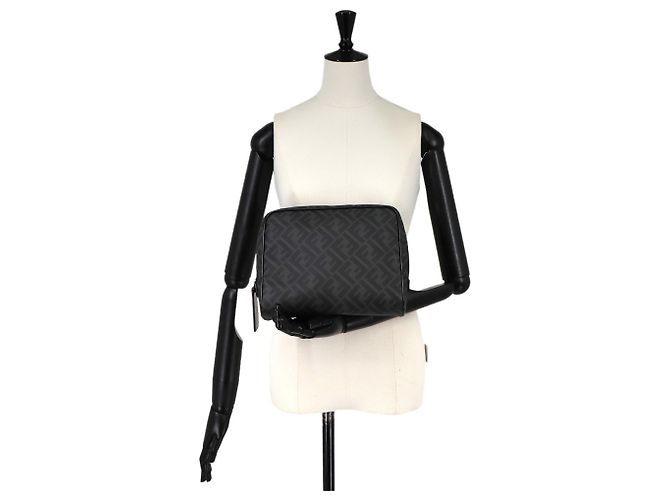 Borsa a pochette Fendi Zucca Gray - vista 7