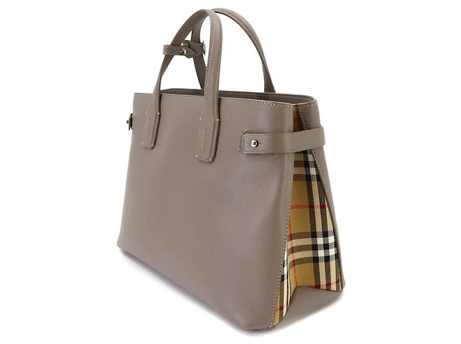 Borsa a mano e a tracolla Burberry Banner Medium 2-Way Tote - vista 3