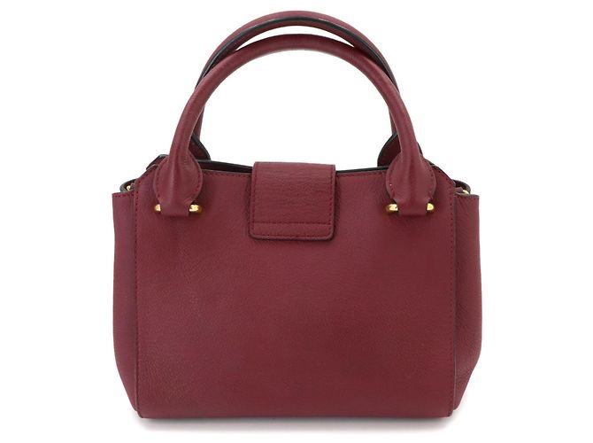 Borsa a mano Burberry in pelle Bordeaux - vista 2