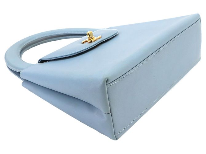 Chanel Kelly Handtasche in Hellblau - Ansicht 4