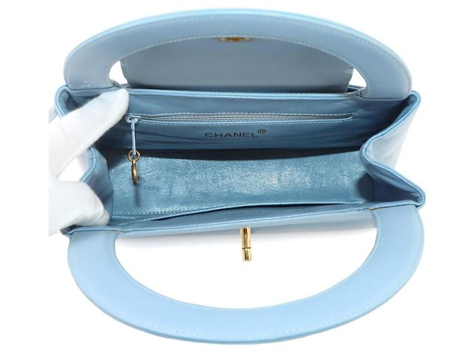 Chanel Kelly Handtasche in Hellblau - Ansicht 6
