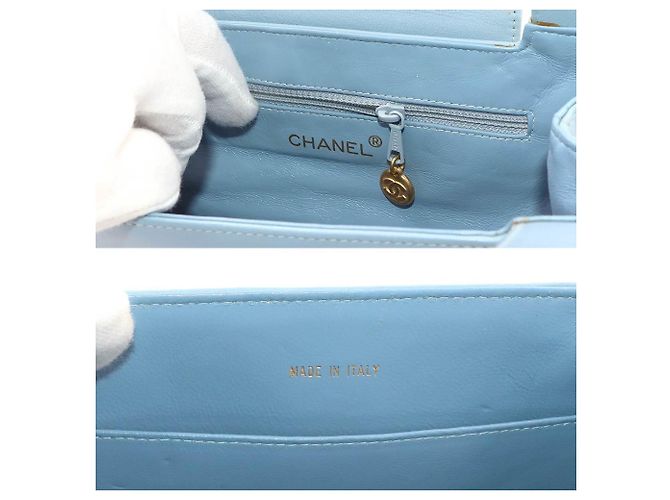 Chanel Kelly Handtasche in Hellblau - Ansicht 7