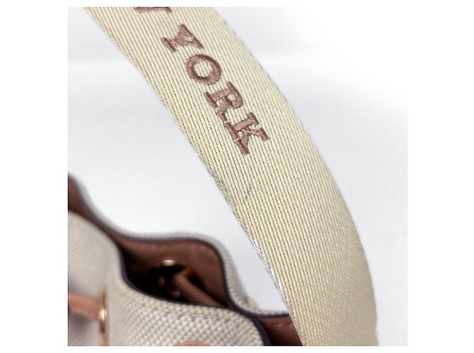 Borsa Kate Spade in tela beige - vista 6