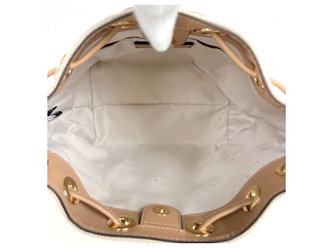 Borsa Kate Spade in tela beige - vista 8