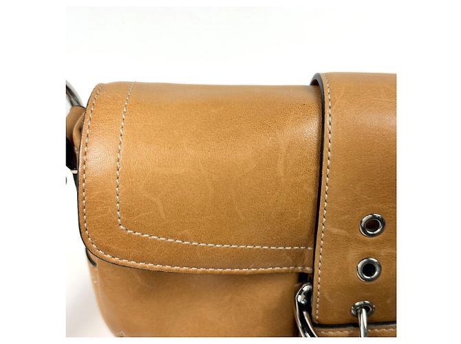 Borsa a tracolla Coach in pelle marrone - vista 4