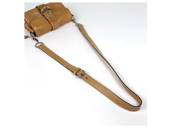 Borsa a tracolla Coach in pelle marrone - vista 5