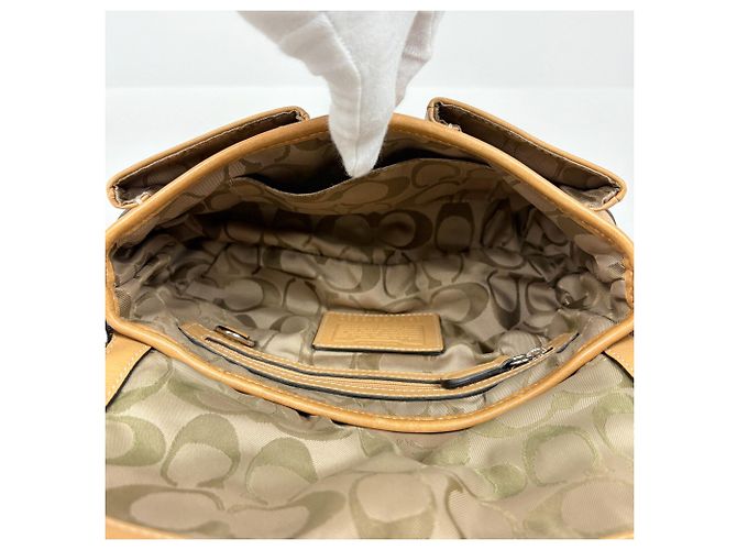 Borsa a tracolla Coach in pelle marrone - vista 6