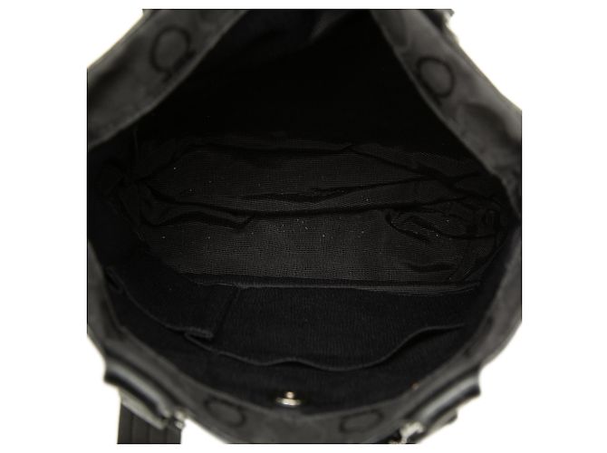 Salvatore Ferragamo Ferragamo Gancini Canvas Tote Schwarz - Ansicht 4