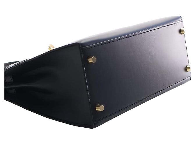 Hermès Black Sombrero Kelly II Sellier 28 - vista 10