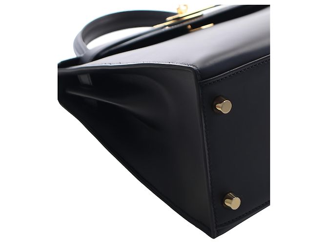 Hermès Black Sombrero Kelly II Sellier 28 - vista 13