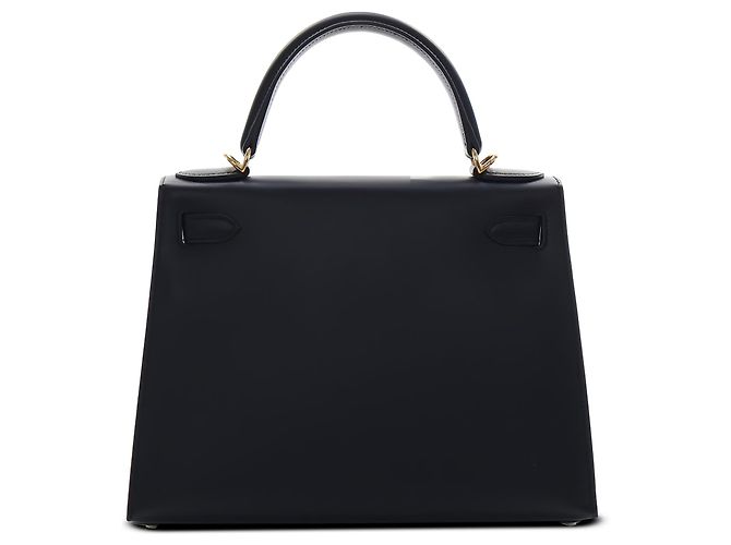 Hermès Black Sombrero Kelly II Sellier 28 - vista 2