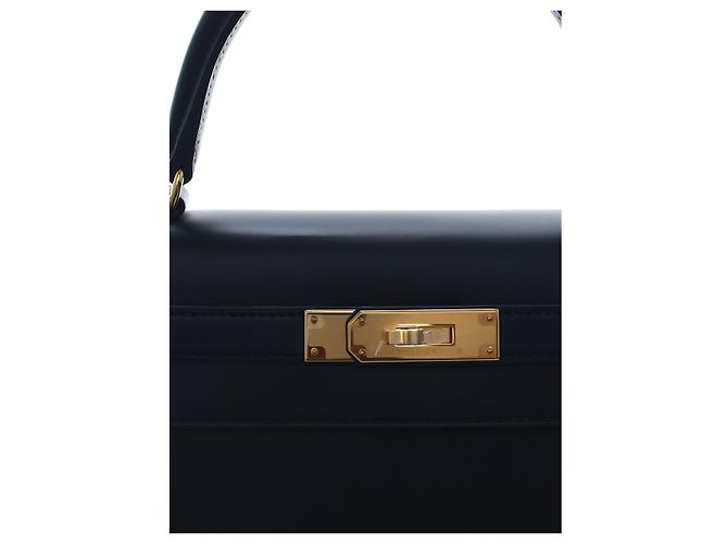 Hermès Black Sombrero Kelly II Sellier 28 - vista 5