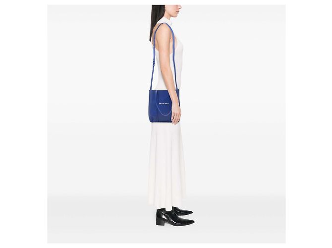 Balenciaga Blue Leather Everyday Tote XS - vista 7