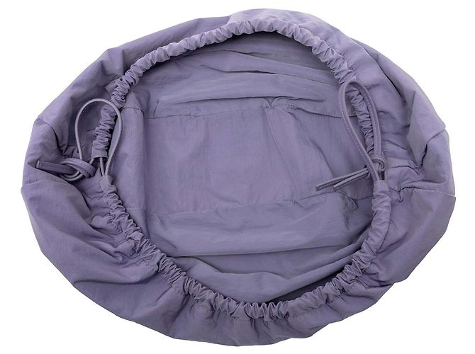 Bottega Veneta Borsa The Shell Medium in pelle di vitello viola - vista 5